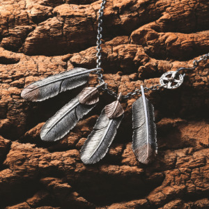 【New Arrival】9.26 on sale. SV925×Bronze Combination Feather