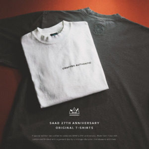 【New Arrival】8.30 on sale. SAAD 27TH ANNIVERSARY T-SHIRTS