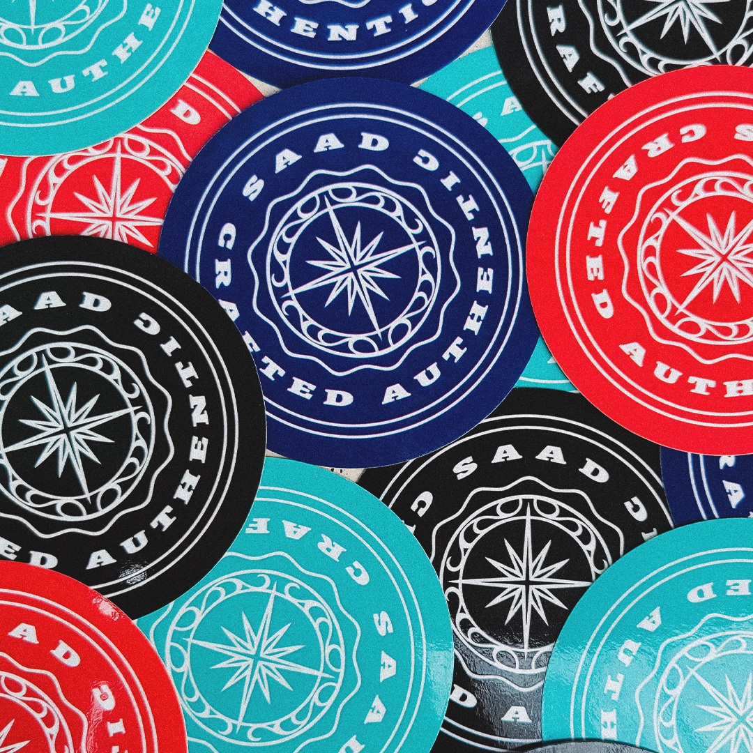 ステッカー サンシンボル アラベスク 